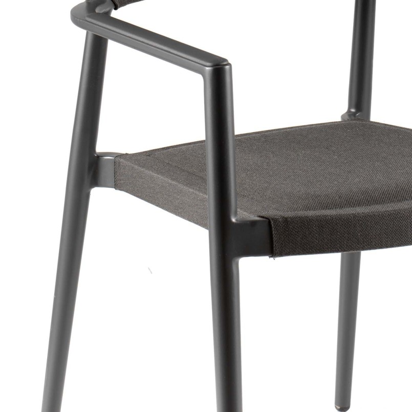 Chaise Chili gris anthracite Gescova