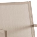 Chaise avec accoudoirs Bari taupe Gescova