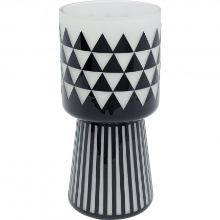 Vase Brillar noir et blanc 31cm Kare Design