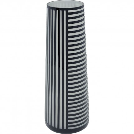 Vase Brillar noir et blanc 37cm Kare Design