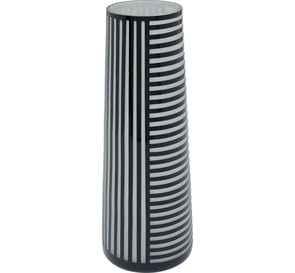 Vase Brillar noir et blanc 37cm Kare Design