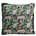 Coussin à franges Jungle léopards 45x45cm Kare Design