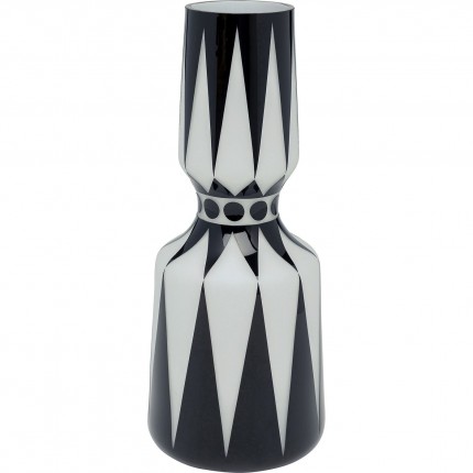 Vase Brillar noir et blanc 44cm Kare Design