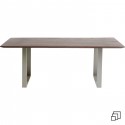 Table Symphony noyer argent 160x80cm Kare Design
