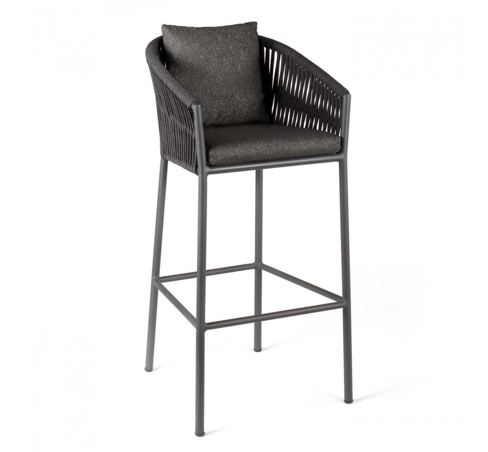 Tabouret de bar Gabon noire Gescova