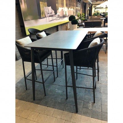 Tabouret de bar Gabon noire Gescova