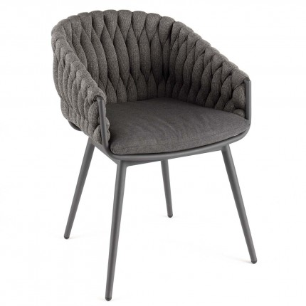 Outdoor chair with armrests Vigo charcoal grey Gescova Outdoor chair with armrests Vigo charcoal grey Gescova