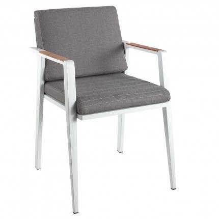 Chaise de jardin Antibes blanche Gescova