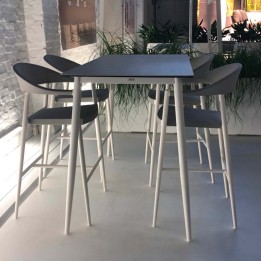 Chaise de bar Matteo blanche Gescova