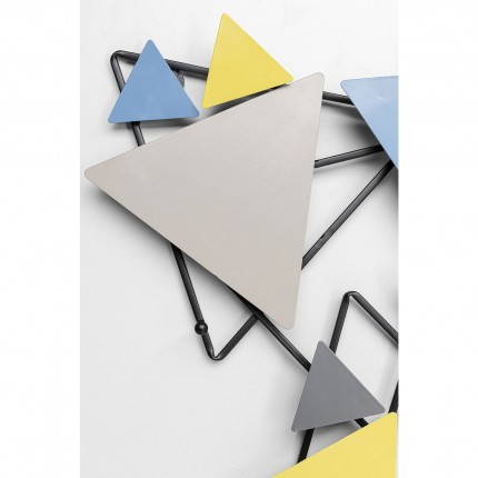 Portemanteau mural Wireframe Trigon 100cm Kare Design