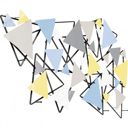 Portemanteau mural Wireframe Trigon 100cm Kare Design