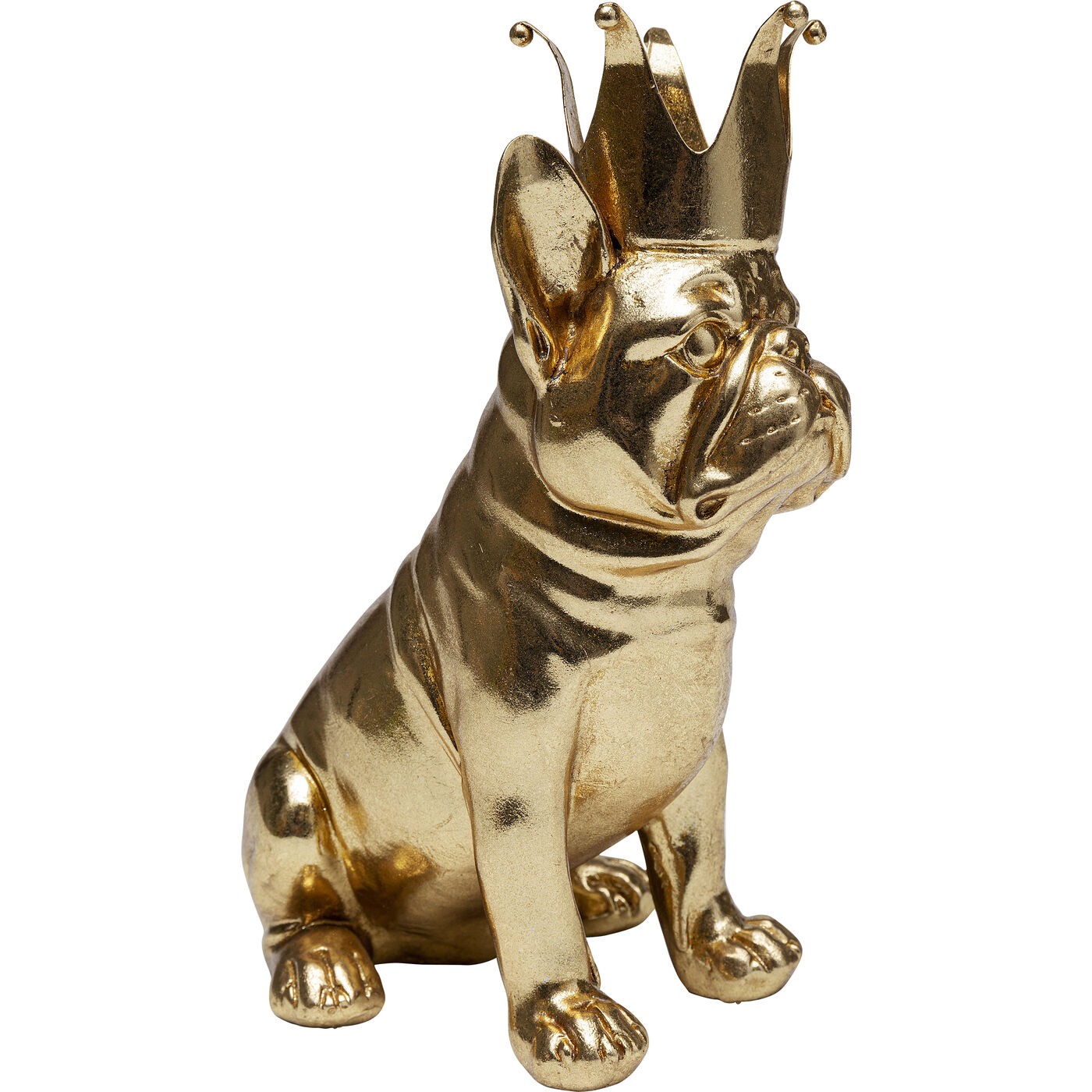 Déco chien roi assis doré Kare Design