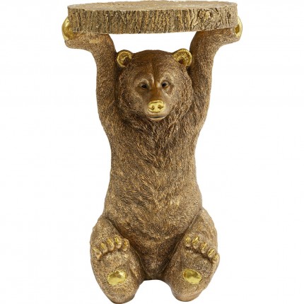 Table d'appoint Animal Ours dorée Kare Design Table d'appoint Animal Ours dorée Kare Design