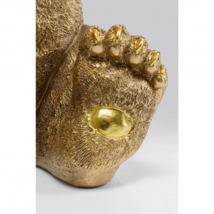 Table d'appoint Animal Ours dorée Kare Design