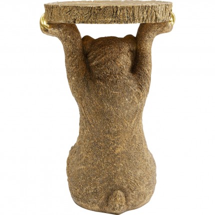 Table d'appoint Animal Ours dorée Kare Design