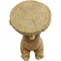Table d'appoint Animal Ours dorée Kare Design