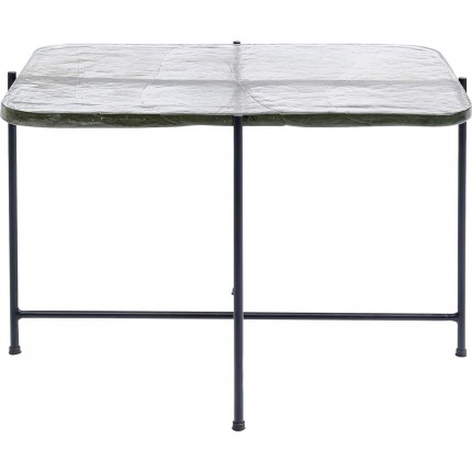 Table basse Ice 63x46cm pieds noirs Kare Design