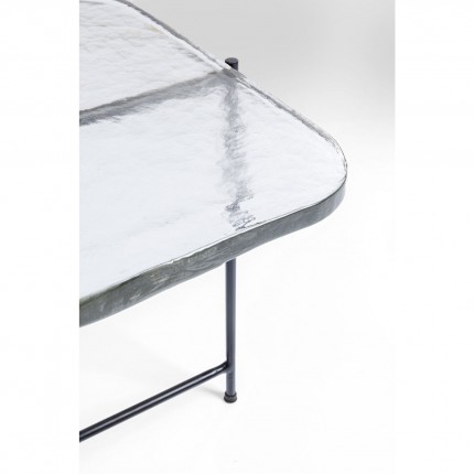 Table basse Ice 63x46cm pieds noirs Kare Design