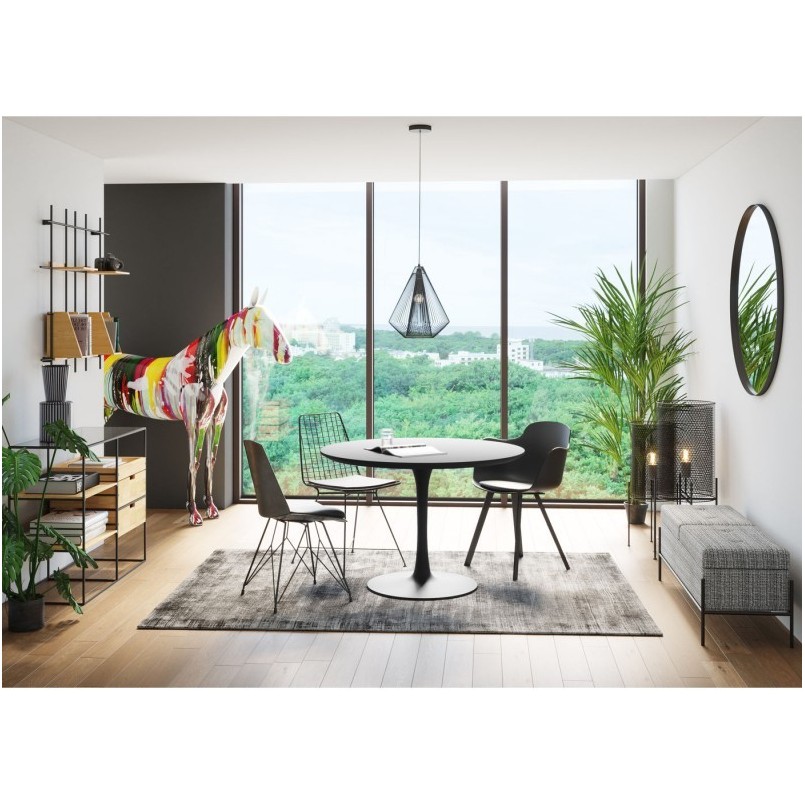 Table Schickeria noire 80cm Kare Design