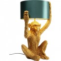 Lampe de table singe doré assis Kare Design