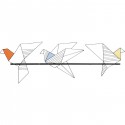 Portemanteau mural Origami Bird 114cm Kare Design