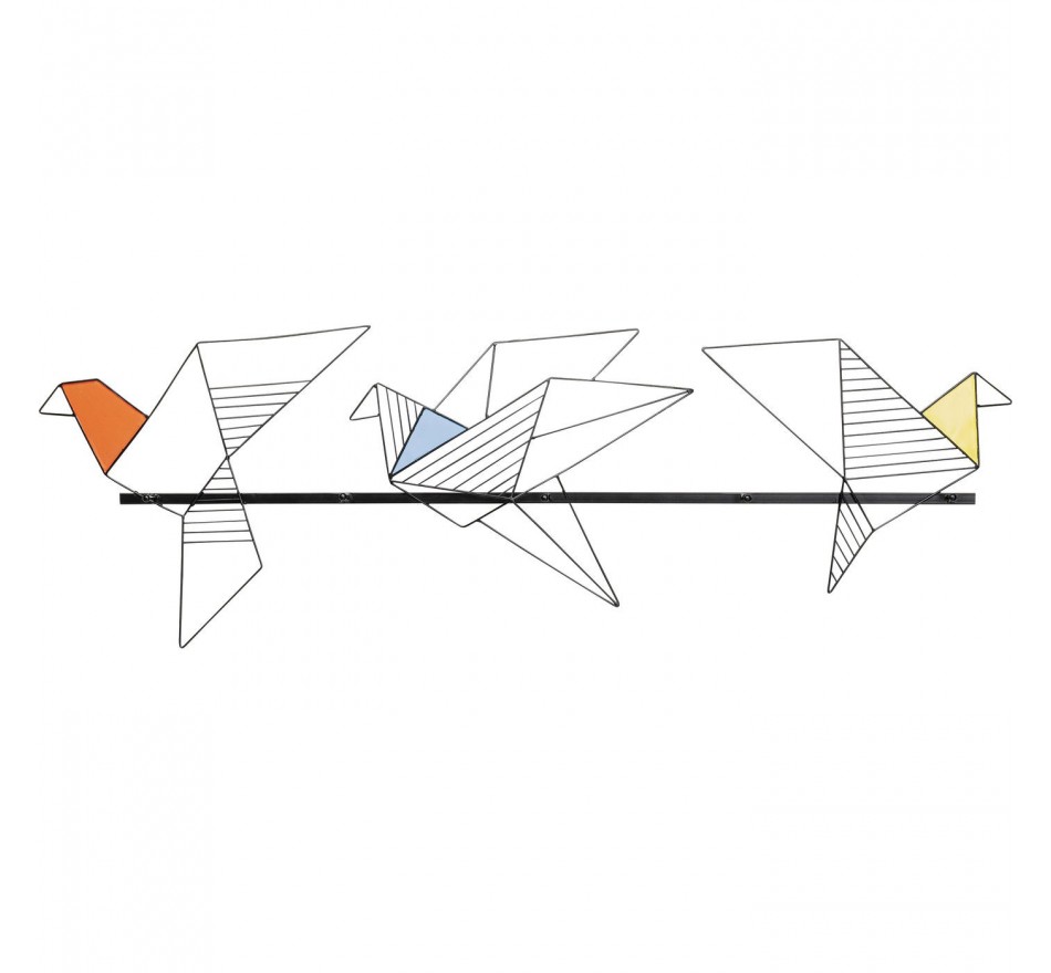 Portemanteau mural Origami Bird 114cm Kare Design