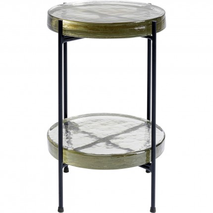Table d'appoint Ice Double noir 30cm Kare Design