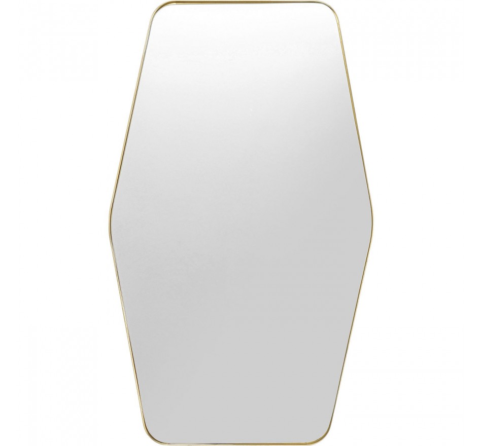 Miroir Shape Hexagon laiton 64x94,5cm Kare Design