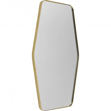Miroir Shape Hexagon laiton 64x94,5cm Kare Design