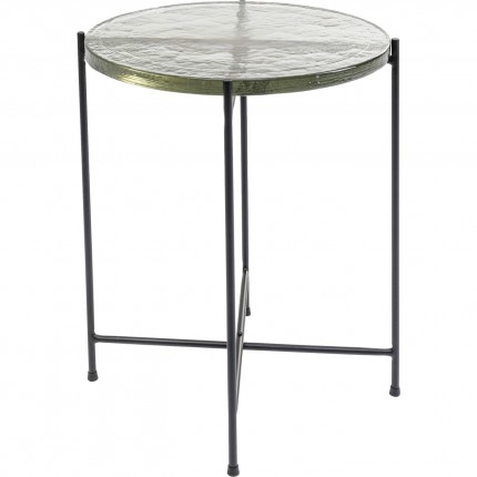 Table d'appoint Ice 40cm pieds noirs Kare Design
