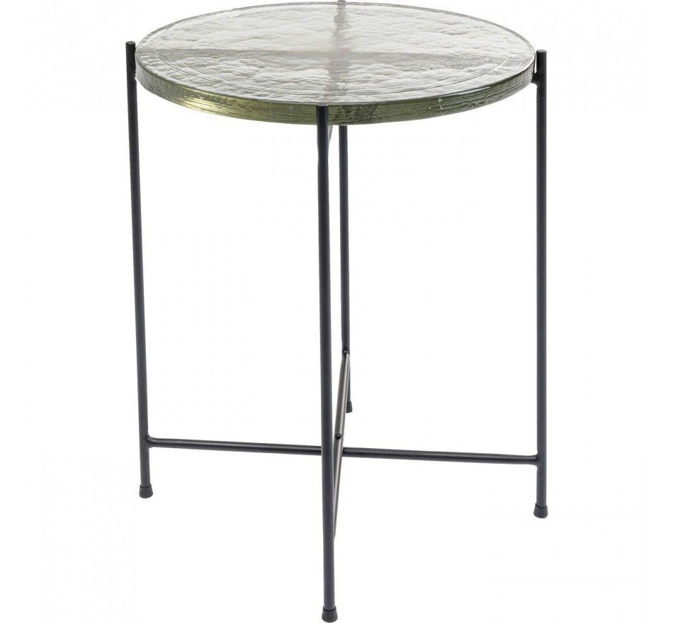 Table d'appoint Ice noir 40cm Kare Design