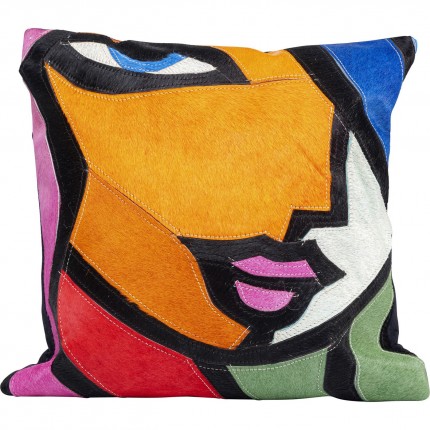 Coussin Abstract Lady Face 40x40cm Kare Design