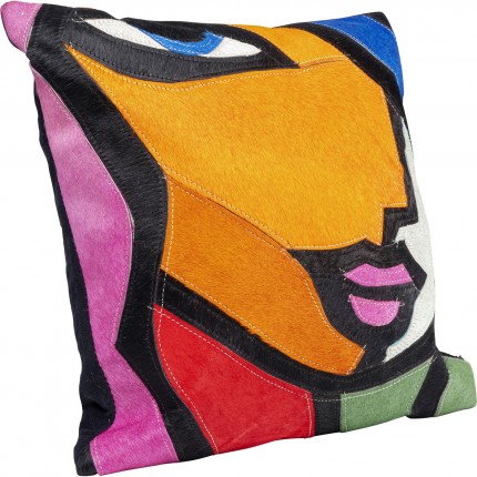 Coussin Abstract Lady Face 40x40cm Kare Design