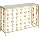 Console lunes dorées 107x76cm Kare Design