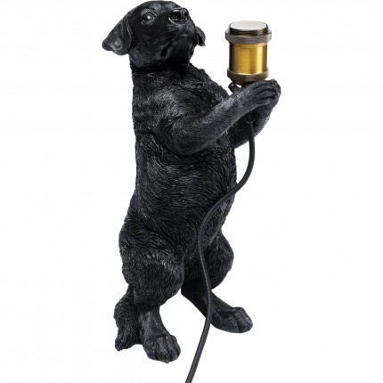 Lampe de table chien noir Kare Design