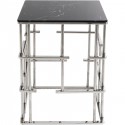 Table d'appoint Rome argenté 40x40cm Kare Design