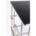 Table d'appoint Rome argenté 40x40cm Kare Design