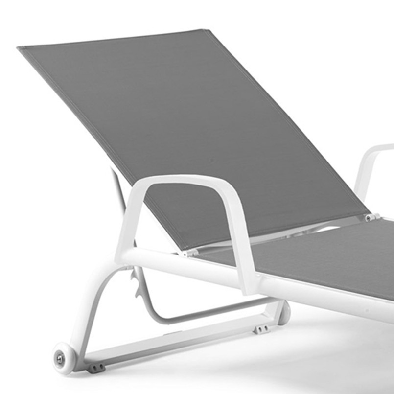 Bain de soleil avec accoudoirs Zaragoza noir Gescova