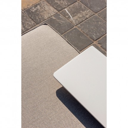 Table d'appoint de jardin Avenatti blanche Gescova