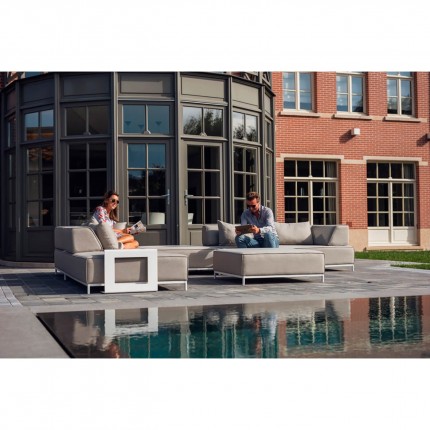 Outdoor stool Avenatti grey and white Gescova