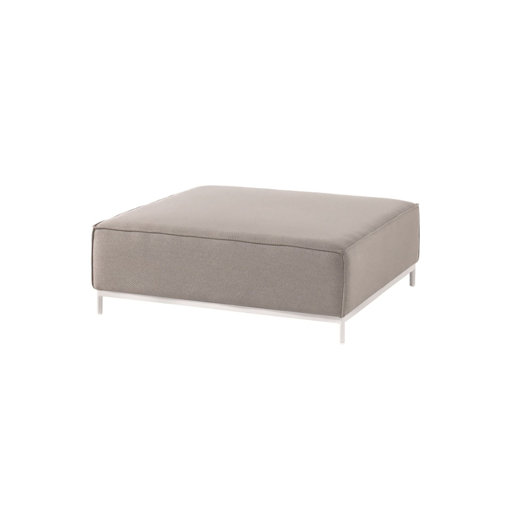 Pouf Avenatti gris et blanc Gescova