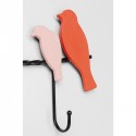 Portemanteau mural oiseaux multicolores 79cm Kare Design
