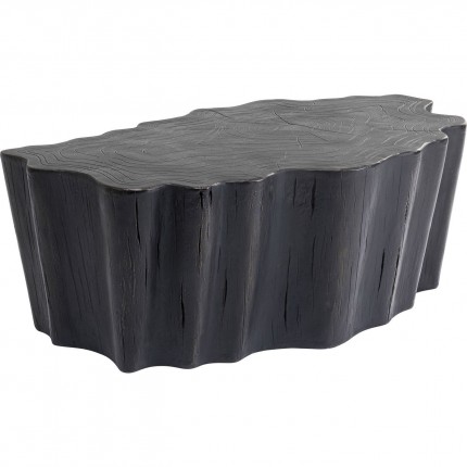 Table basse souche d'arbre 119x68cm noire Kare Design