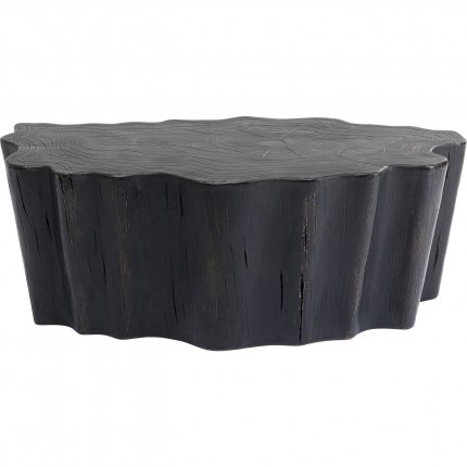 Table basse souche d'arbre noire 119x68cm Kare Design