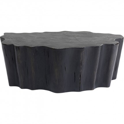 Table basse souche d'arbre 119x68cm noire Kare Design