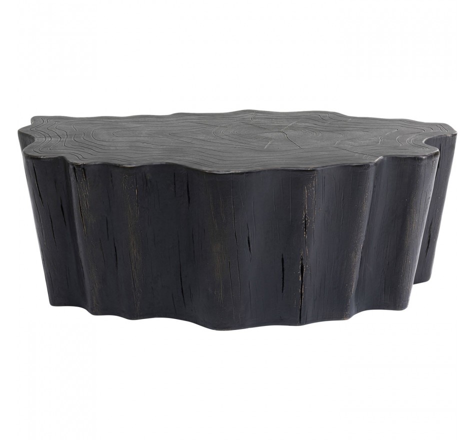 Table basse souche d'arbre noire 119x68cm Kare Design
