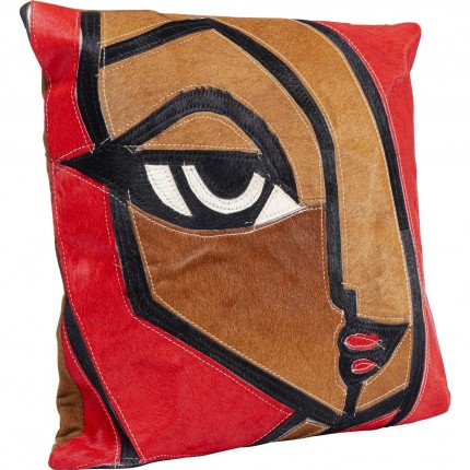 Coussin femme cheveux rouges longs Kare Design