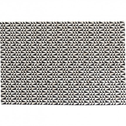 Tapis Zigzag 240x170cm noir et blanc Kare Design