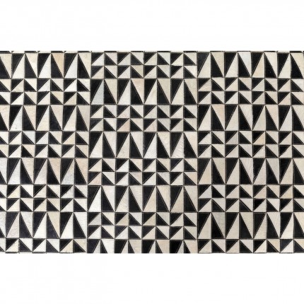 Tapis Zigzag 240x170cm noir et blanc Kare Design