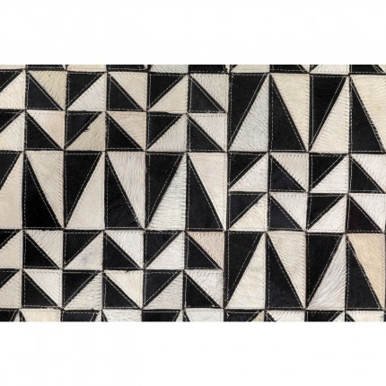 Tapis Zigzag 240x170cm noir et blanc Kare Design